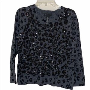 INC Leopard Print Sweater